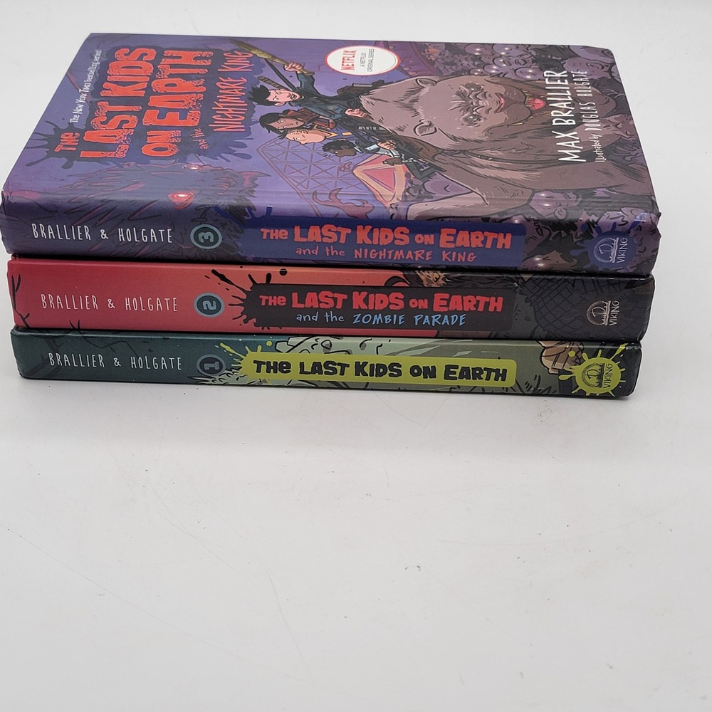 Max Brallier The Last Kids on Earth Hardcover Books 1-3 Illustrated Excellent